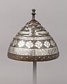 Helmet, Iron, silver, Tibetan or Central Asian