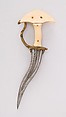 Dagger (Khanjarli), Steel, ivory (elephant), gold, ruby, South Indian