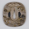 Sword Guard (Tsuba), Silver, gold, copper-gold alloy (shakudō), brass, copper, Japanese
