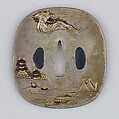 Sword Guard (Tsuba), Silver, gold, copper-gold alloy (shakudō), brass, copper, Japanese
