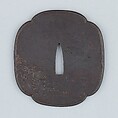 Sword Guard (Tsuba), Iron, copper, Japanese