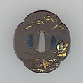 Sword Guard (Tsuba), Iron, gold, silver, copper-gold alloy (shakudō), copper, brass, Japanese