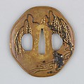 Sword Guard (Tsuba), Copper alloy (sentoku), copper-silver alloy (shibuichi), gold, copper-gold alloy (shakudō), copper	, Japanese