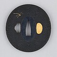 Sword Guard (Tsuba), Copper-gold alloy (shakudō), gold, copper-silver alloy (shibuichi), copper, Japanese