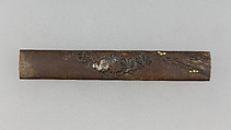Knife Handle (Kozuka), Copper-silver alloy (shibuichi), silver, gold, copper, Japanese