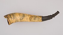 Powder Horn, Horn, wood, American