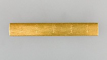 Knife Handle (Kozuka), Gold, copper-gold alloy (shakudō), Japanese