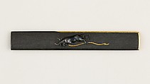 Knife Handle (Kozuka), Gotō Renjō (Mitsutomo) (Japanese, 1628–1708, tenth-generation Gotō master), Copper-gold alloy (shakudō), gold, silver, Japanese
