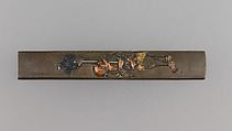 Knife Handle (Kozuka), Copper-silver alloy (shibuichi), copper, gold, silver, copper-gold alloy (shakudō), Japanese