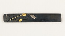 Knife Handle (Kozuka), Copper-gold alloy (shakudō), gold, silver, copper-silver alloy (shibuichi), copper, Japanese