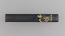 Knife Handle (Kozuka), Copper-gold alloy (shakudō), gold, copper, copper-silver alloy (shibuichi), silver, Japanese