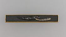 Knife Handle (Kozuka), Copper-gold alloy (shakudō), gold, copper-silver alloy (shibuichi), silver, Japanese