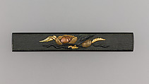 Knife Handle (Kozuka), Copper-gold alloy (shakudō), gold, copper, Japanese