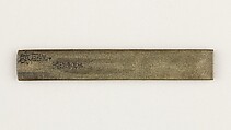 Knife Handle (Kozuka), Copper-silver alloy (shibuichi), gold, Japanese