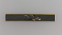Knife Handle (Kozuka), Gold, copper-gold alloy (shakudō), silver, Japanese