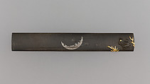 Knife Handle (Kozuka), Iwama Nobuyoshi (Japanese, 1807–1878), Copper-silver alloy (shibuichi), silver, gold, Japanese