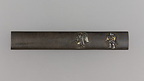 Knife Handle (Kozuka), Marukawa Hiroyoshi (Japanese, died 1841 or 1842), Copper-silver alloy (shibuichi), silver, gold, Japanese