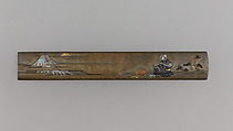 Knife Handle (Kozuka), Copper-silver alloy (shibuichi), copper, gold, silver, copper-gold alloy (shakudō), Japanese