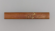 Knife Handle (Kozuka), Copper, gold, Japanese