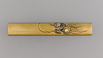Knife Handle (Kozuka), Brass, gold, silver, copper, Japanese