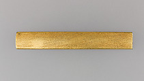 Knife Handle (Kozuka), Copper-gold alloy (shakudō), gold, Japanese