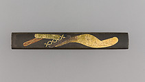 Knife Handle (Kozuka), Copper-silver alloy (shibuichi), gold, silver, copper, Japanese