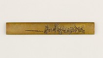 Knife Handle (Kozuka), Copper, gold, silver, copper-gold alloy (shakudō), Japanese