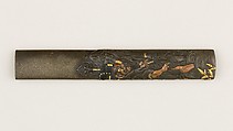 Knife Handle (Kozuka), Copper-silver alloy (shibuichi), copper, gold, Japanese