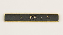 Knife Handle (Kozuka), Gotō Mitsuyoshi (Shinjō) (Japanese, 1780–1843, fifteenth-generation Gotō master), Copper-gold alloy (shakudō), gold, Japanese