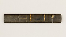 Knife Handle (Kozuka), Copper-silver alloy (shibuichi), gold, copper-gold alloy (shakudō), Japanese