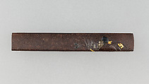 Knife Handle (Kozuka), Iron, copper-silver alloy (shibuichi), gold, silver, copper-gold alloy (shakudō), Japanese
