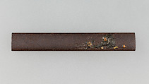 Knife Handle (Kozuka), Iron, gold, copper, copper-silver alloy (shibuichi), Japanese