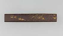 Knife Handle (Kozuka), Iron, gold, Japanese