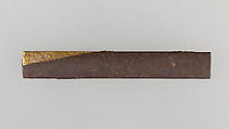Knife Handle (Kozuka), Iron, gold, silver, copper-silver alloy (shibuichi), Japanese