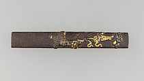Knife Handle (Kozuka), Iron, gold, silver, Japanese