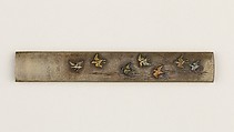 Knife Handle (Kozuka), Funada Yoshinaga (Japanese, 1812–1863), Copper-silver alloy (shibuichi), copper, gold, silver, Japanese