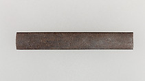 Knife Handle (Kozuka), Iron, gold, silver, copper-gold alloy (shakudō), Japanese