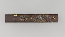 Knife Handle (Kozuka), Iron, gold, silver, Japanese
