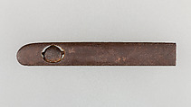 Knife Handle (Kozuka), Iron, gold, Japanese