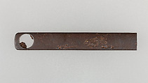 Knife Handle (Kozuka), Iron, gold, Japanese