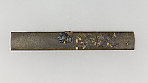 Knife Handle (Kozuka), Copper-silver alloy (shibuichi), copper-gold alloy (shakudō), gold, Japanese