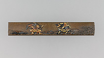 Knife Handle (Kozuka), Copper-silver alloy (shibuichi), gold, copper, copper-gold alloy (shakudō), Japanese
