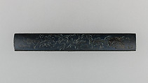 Knife Handle (Kozuka), Copper-gold alloy (shakudō), gold, silver, Japanese