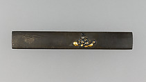 Knife Handle (Kozuka), Copper-silver alloy (shibuichi), copper-gold alloy (shakudō), gold, Japanese