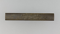 Knife Handle (Kozuka), Copper-silver alloy (shibuichi), copper-gold alloy (shakudō), Japanese