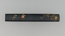 Knife Handle (Kozuka), Copper-gold alloy (shakudō), copper, gold, Japanese