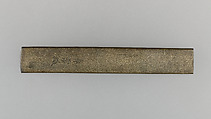 Knife Handle (Kozuka), Copper-silver alloy (shibuichi), gold, Japanese