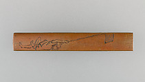 Knife Handle (Kozuka), Copper, copper-silver alloy (shibuichi), copper-gold alloy (shakudō), gold, Japanese
