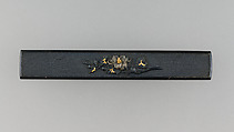Knife Handle (Kozuka), Copper-gold alloy (shakudō), silver, gold, Japanese