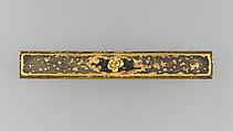 Knife Handle (Kozuka), Silver, gold, iron, Japanese